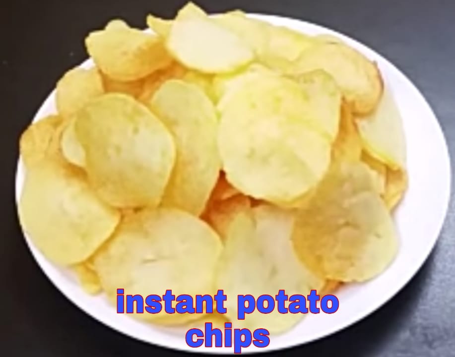 Instant potato chips